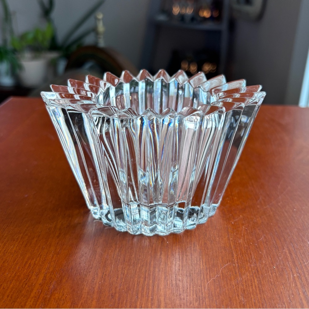 Mikasa Crystal Candle Holder Vintage